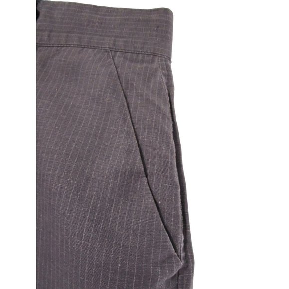 WRK Materials Co Mens Upscale Gray Stripe Linen Blend Shorts 40 EUC - Picture 9 of 15
